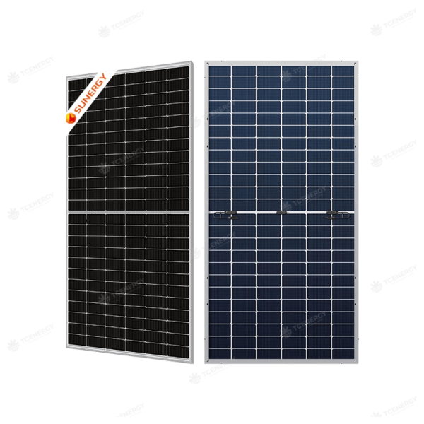 Tấm Pin Năng Lượng Mặt Trời Sunergy Solar 645W 2 Mặt Kính Ntype Topcon
